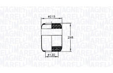 Mech, pneumatické odpružení MAGNETI MARELLI 030607020035