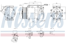 Kompresor, klimatizace NISSENS 890945