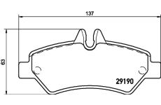 Sada brzdových destiček, kotoučová brzda HELLA 8DB 355 005-351