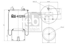 Mech, pneumatické odpružení FEBI BILSTEIN 40289