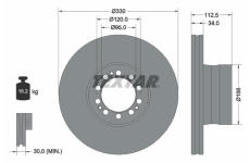 Brzdový kotouč TEXTAR 93322400