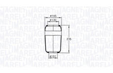 Mech, pneumatické odpružení MAGNETI MARELLI 030607020047