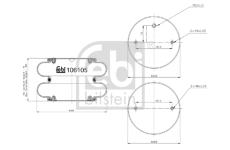 Mech, pneumatické odpružení FEBI BILSTEIN 106105