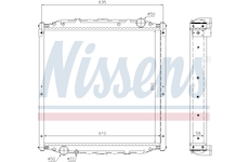 Chladič, chlazení motoru NISSENS 62877A
