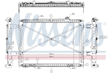 Chladič, chlazení motoru NISSENS 606496
