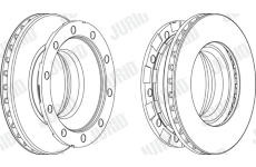 Brzdový kotouč JURID 569267J