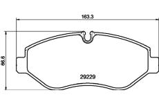 Sada brzdových destiček, kotoučová brzda HELLA 8DB 355 005-511