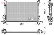 Chladič, chlazení motoru DENSO DRM09174