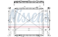 Chladič, chlazení motoru NISSENS 61449