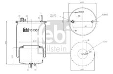 Mech, pneumatické odpružení FEBI BILSTEIN 101357