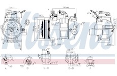 Kompresor, klimatizace NISSENS 890800