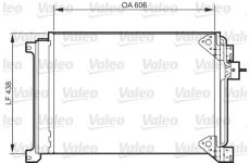 Kondenzátor, klimatizace VALEO 818985