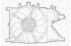 Větrák, chlazení motoru MAGNETI MARELLI 069422331010