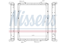 Chladič, chlazení motoru NISSENS 63846A