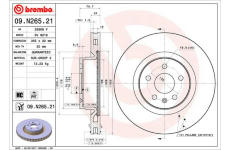 Brzdový kotouč BREMBO 09.N265.21