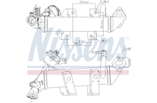Chladič, recirkulace spalin NISSENS 989287