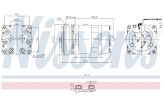 Kompresor, klimatizace NISSENS 891000