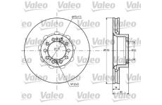 Brzdový kotouč VALEO 187090
