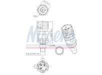 Tlakový vypínač, klimatizace NISSENS 301028