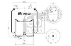 Mech, pneumatické odpružení FEBI BILSTEIN 39859