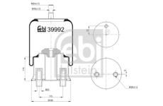 Mech, pneumatické odpružení FEBI BILSTEIN 39992