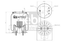 Mech, pneumatické odpružení FEBI BILSTEIN 47553