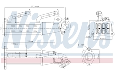 Chladič, recirkulace spalin NISSENS 989404