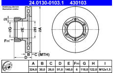 Brzdový kotouč ATE 24.0130-0103.1