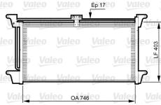 Kondenzátor, klimatizace VALEO 818992