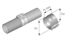 Svěrná objímka, výfukový systém DINEX 80871