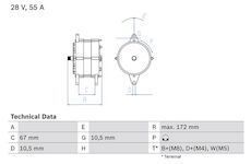 generátor BOSCH 0 986 036 280