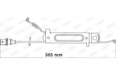 Výstražný kontakt, opotřebení obložení BERAL UAI175