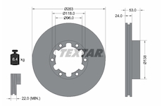Brzdový kotouč TEXTAR 93191900