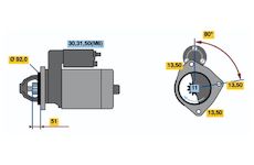 Startér BOSCH 0 001 371 019