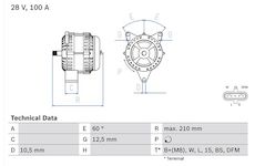 generátor BOSCH 0 986 046 570