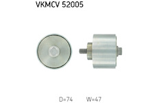 Vratná/vodicí kladka, klínový žebrový řemen SKF VKMCV 52005