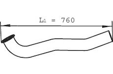 Výfuková trubka DINEX 21251
