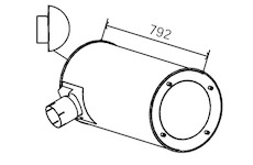 Střední tlumič výfuku DINEX 28453