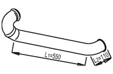 Výfuková trubka DINEX 81625