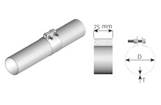 Svěrná objímka, výfukový systém DINEX 99414