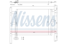 Kondenzátor, klimatizace NISSENS 94682