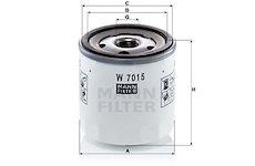 Olejový filtr MANN-FILTER W 7015