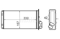 Výměník tepla, vnitřní vytápění MAHLE AH 66 000S