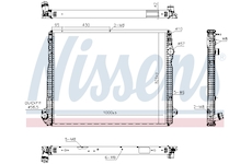 Chladič, chlazení motoru NISSENS 606322