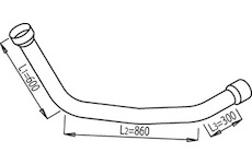 Výfuková trubka DINEX 68110