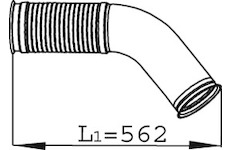 Výfuková trubka DINEX 68279