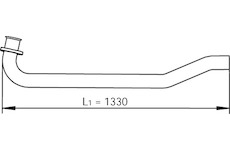 Výfuková trubka DINEX 47104
