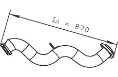 Výfuková trubka DINEX 47291
