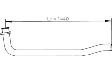 Výfuková trubka DINEX 47161