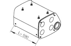 Střední tlumič výfuku DINEX 49366